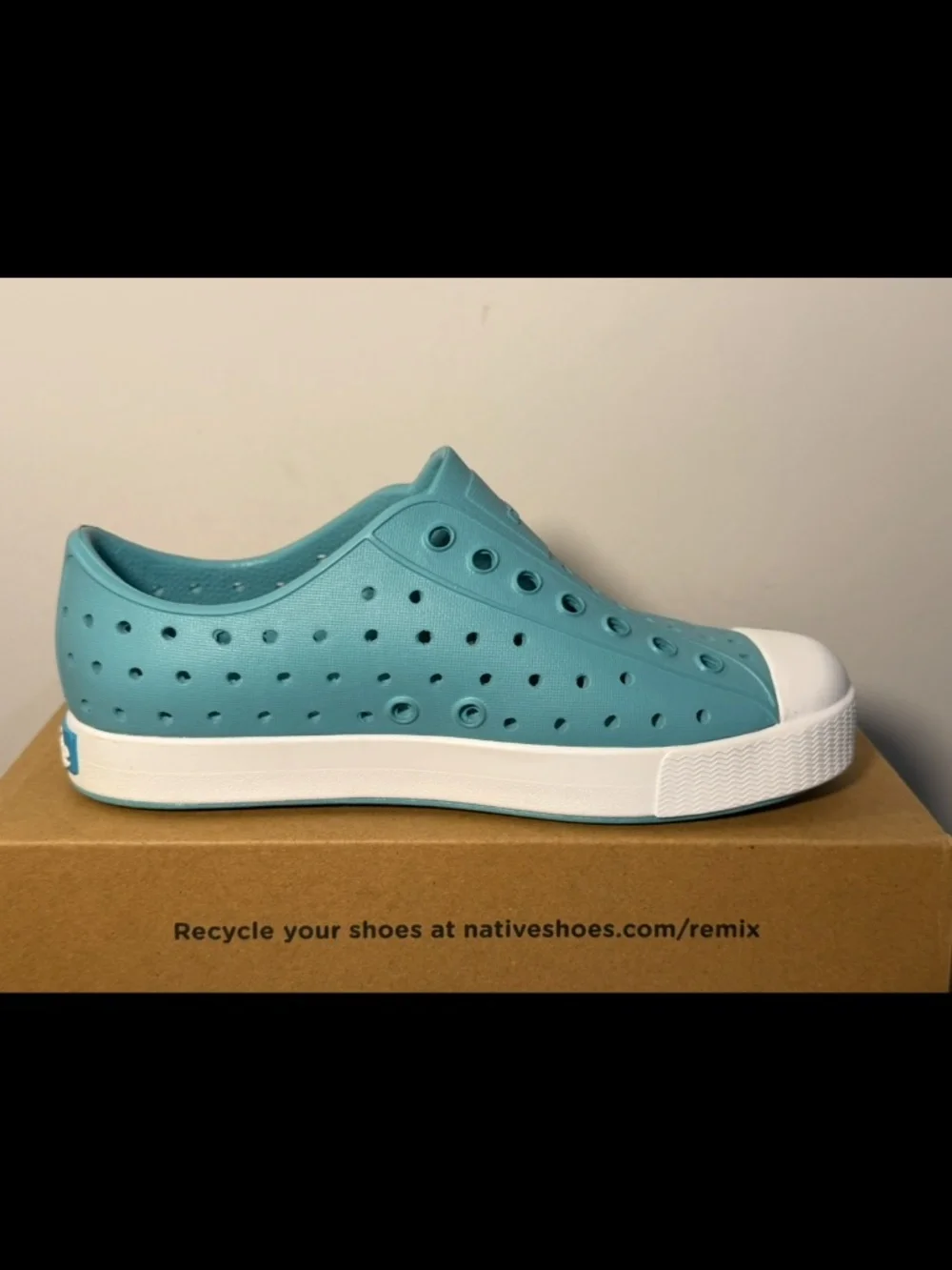 Native Jefferson Slip On Shoes Berta Blue/White Little Kids/Toddler C12